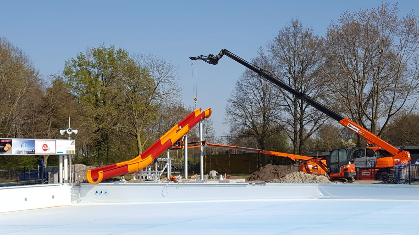 Watergames & More_Zwembad de Meermin_Thrillseeker werk in uitvoering