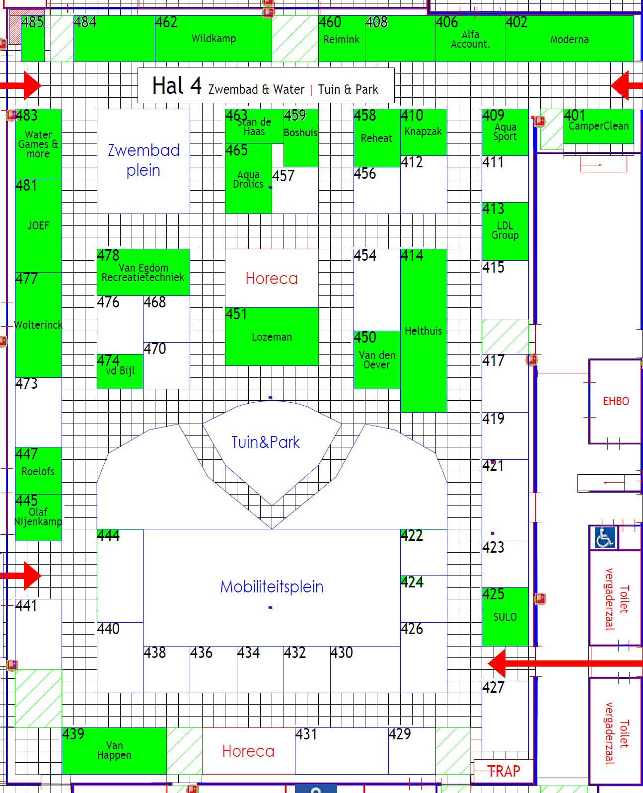 Rekreatie Vakbeurs 2020 Plattegrond