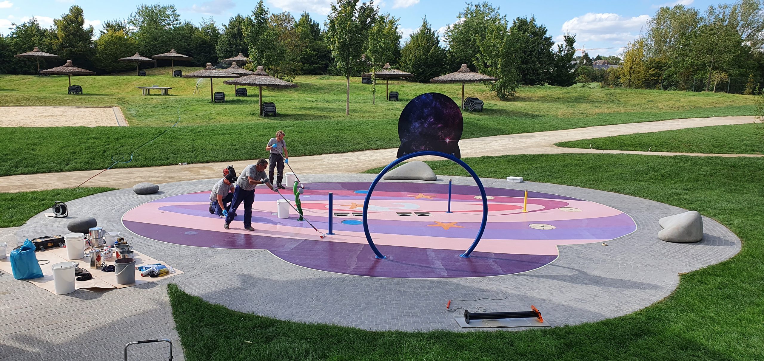 Watergames & More_Spray Park_ruimtethema_Les Thermes Luxemburg_BOUWFASE