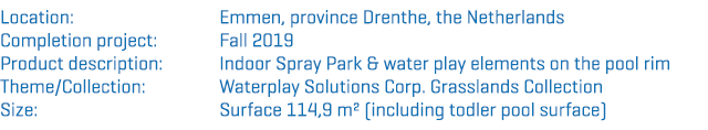 Productinformatie Referentiepagina Spray Park ENG Aquarena Spray Park