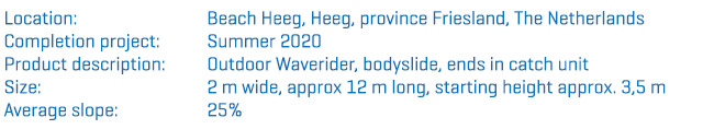 Productinformatie Referentiepagina Waterglijbaan ENG Heeg
