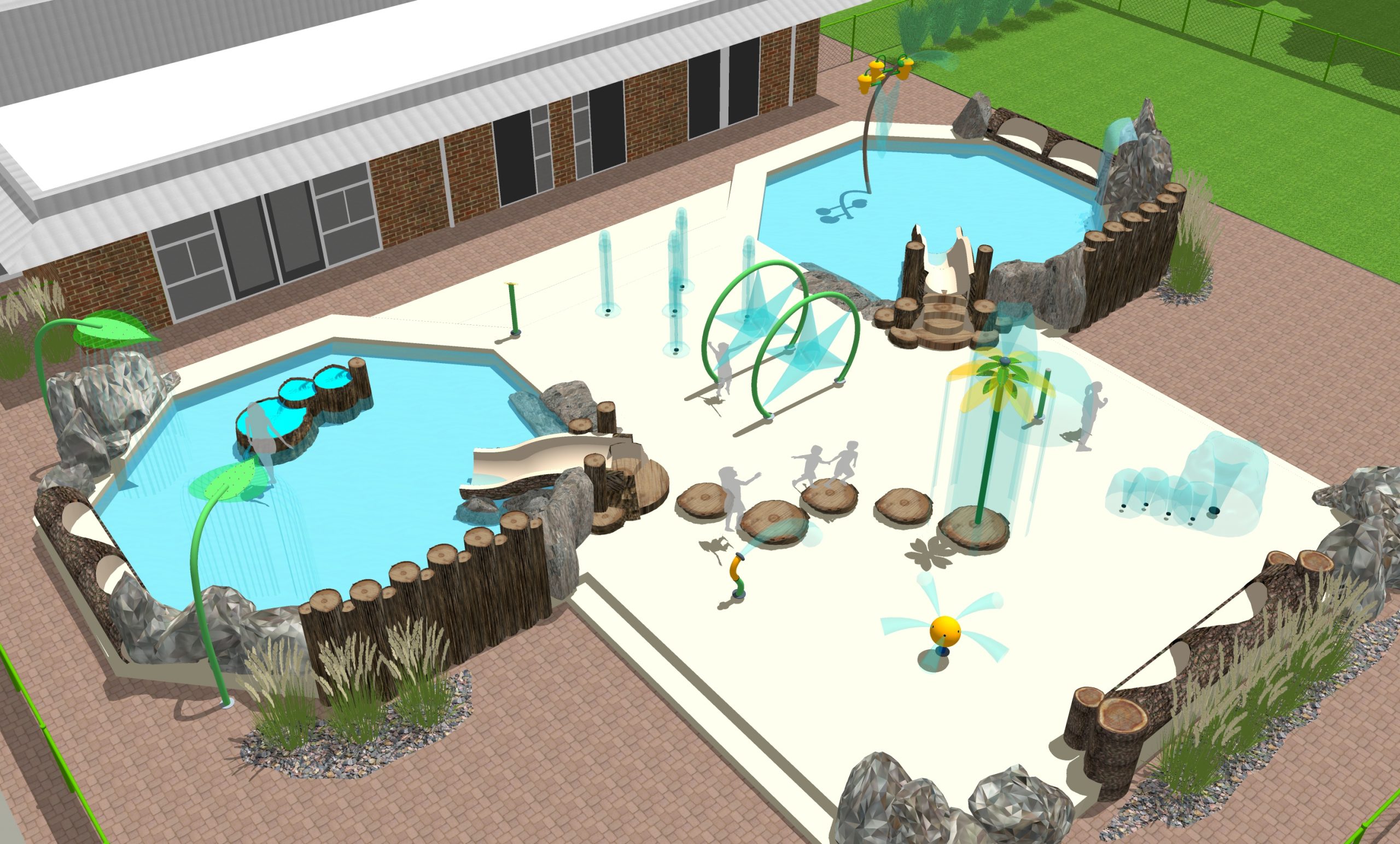 Watergames & More_Waterspeelplaats_Vakantiepark RCN de Roggeberg_Spray Park_Peuterbad