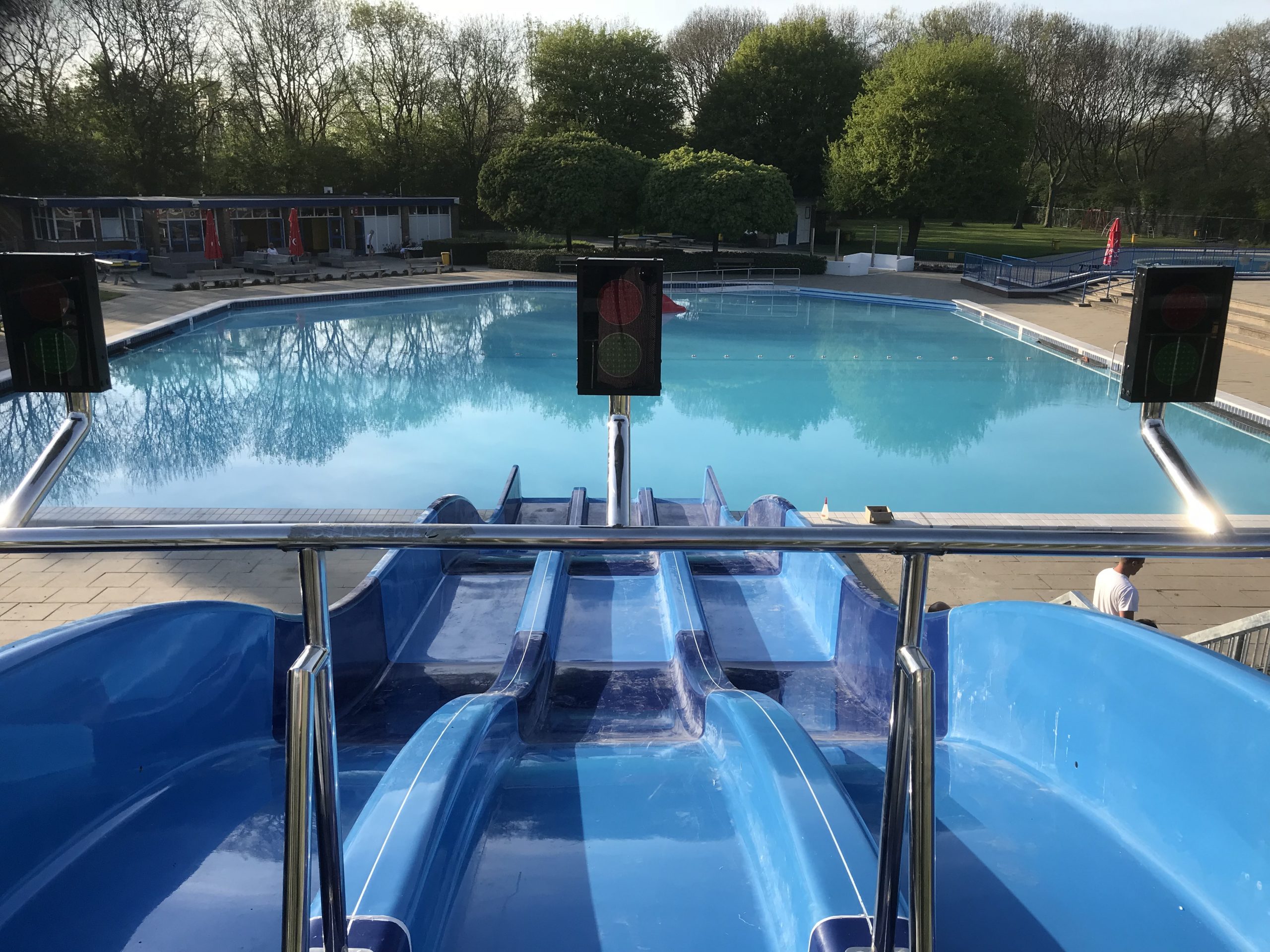 Watergames & More Zwembad De Ganzewiel SuperSlider Bovenaanzicht