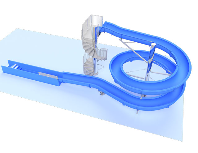 Open Waterglijbaan Voor Stad Falkensee Duitsland Image 1