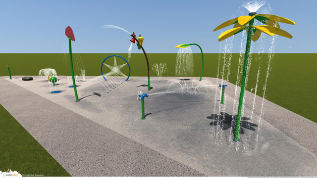 Watergames-More_Verblijfpark-Breebos_Spray-Park_Driehoek_