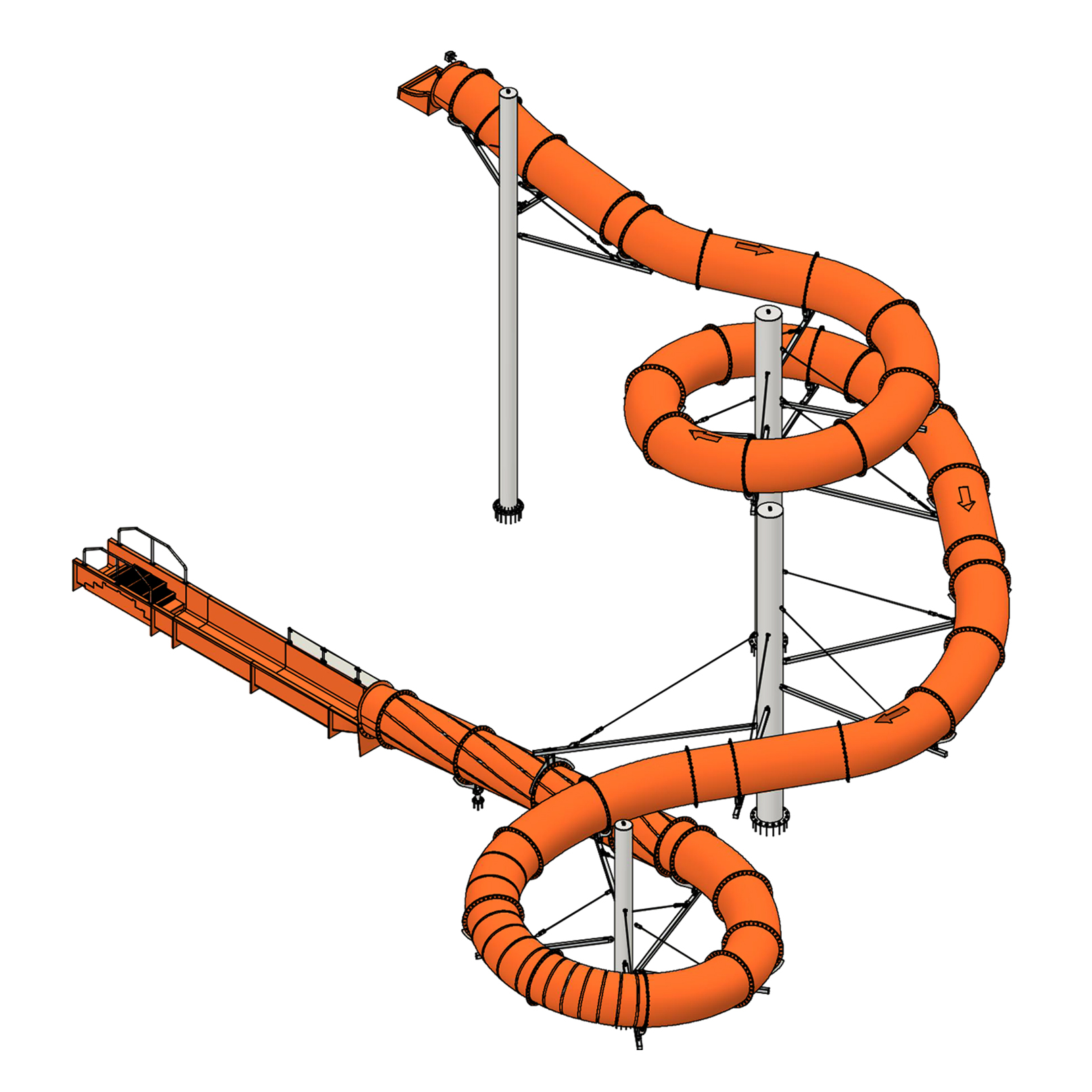 Mona Mare - Glijbaan oranje